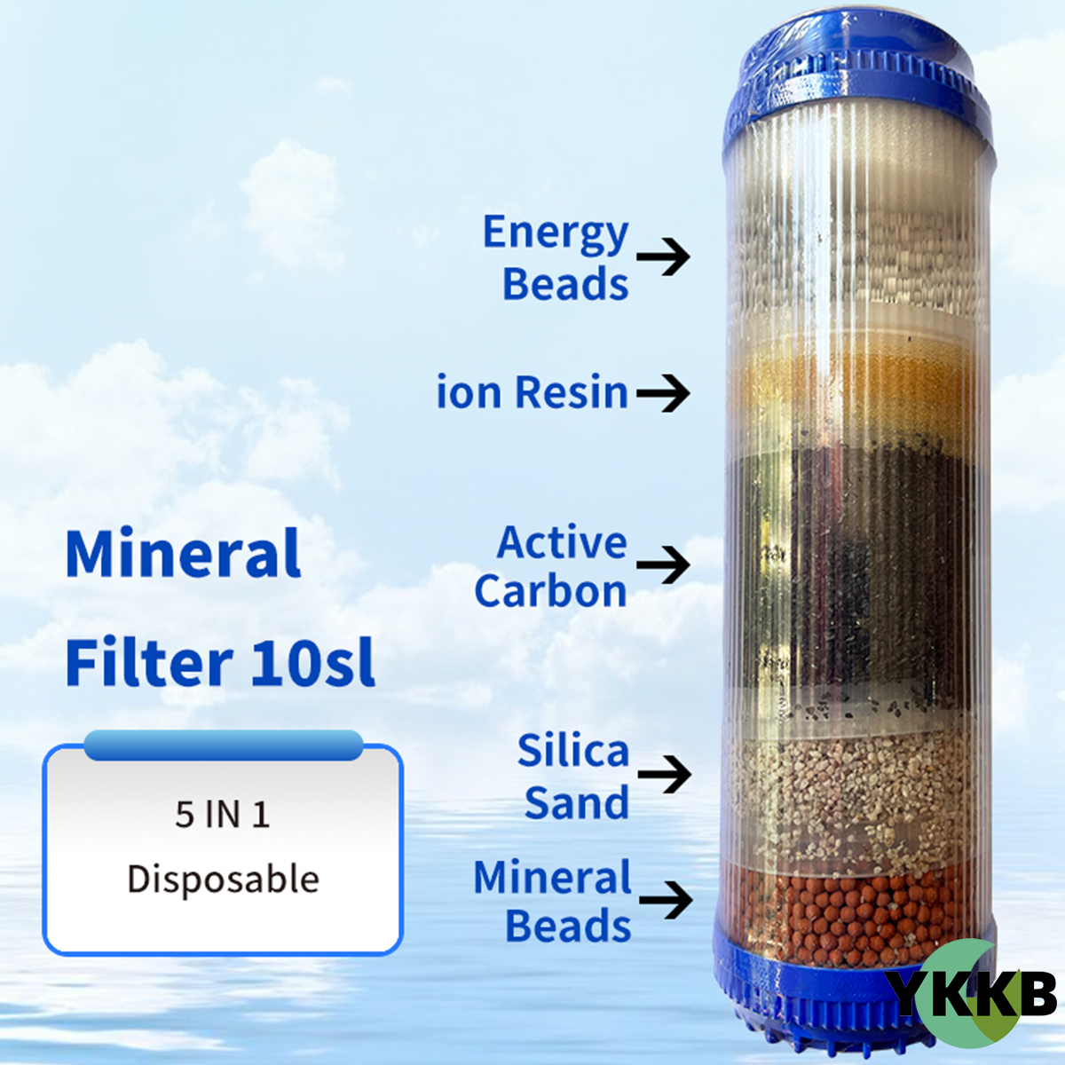 High quality 3/5 Alkaline mineral rock filter replacement High grade 5 ...