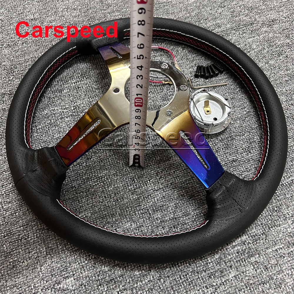 NARDI 14inch Leather Steering Wheel Burnt Blue Deep Dish ND Racing Car ...