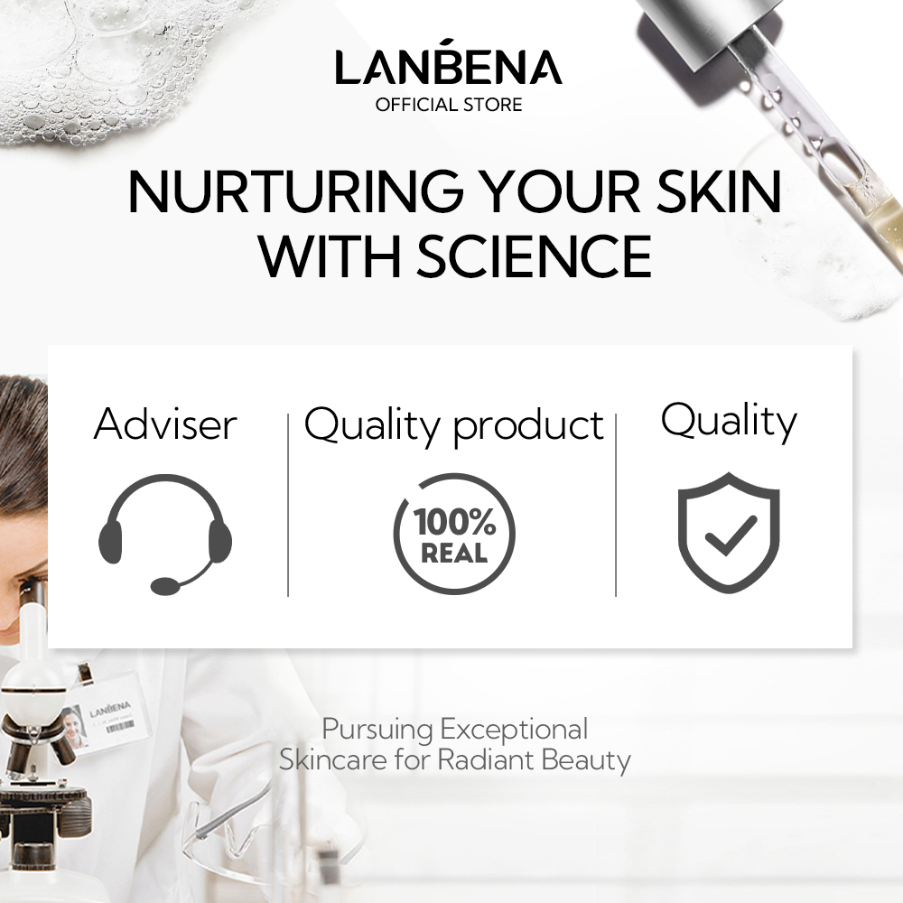 Sérum Visage Lanbena Pour Pores - 15 Ml - À L'Acide Hyaluronique Et Glycolique - Soin Rétrécissant Et Hydratant