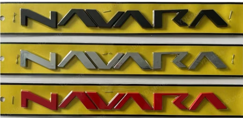 1 x ABS Front Grille Big NAVARA Letter Car Auto Front Trunk Hood Emblem ...