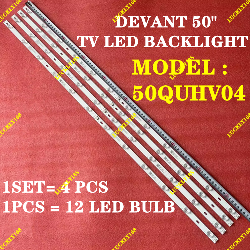 NEW 1 SET 50QUHV04 DEVANT 50 INCH TV LED BACKLIGHT 50QUHV04 | Shopee ...