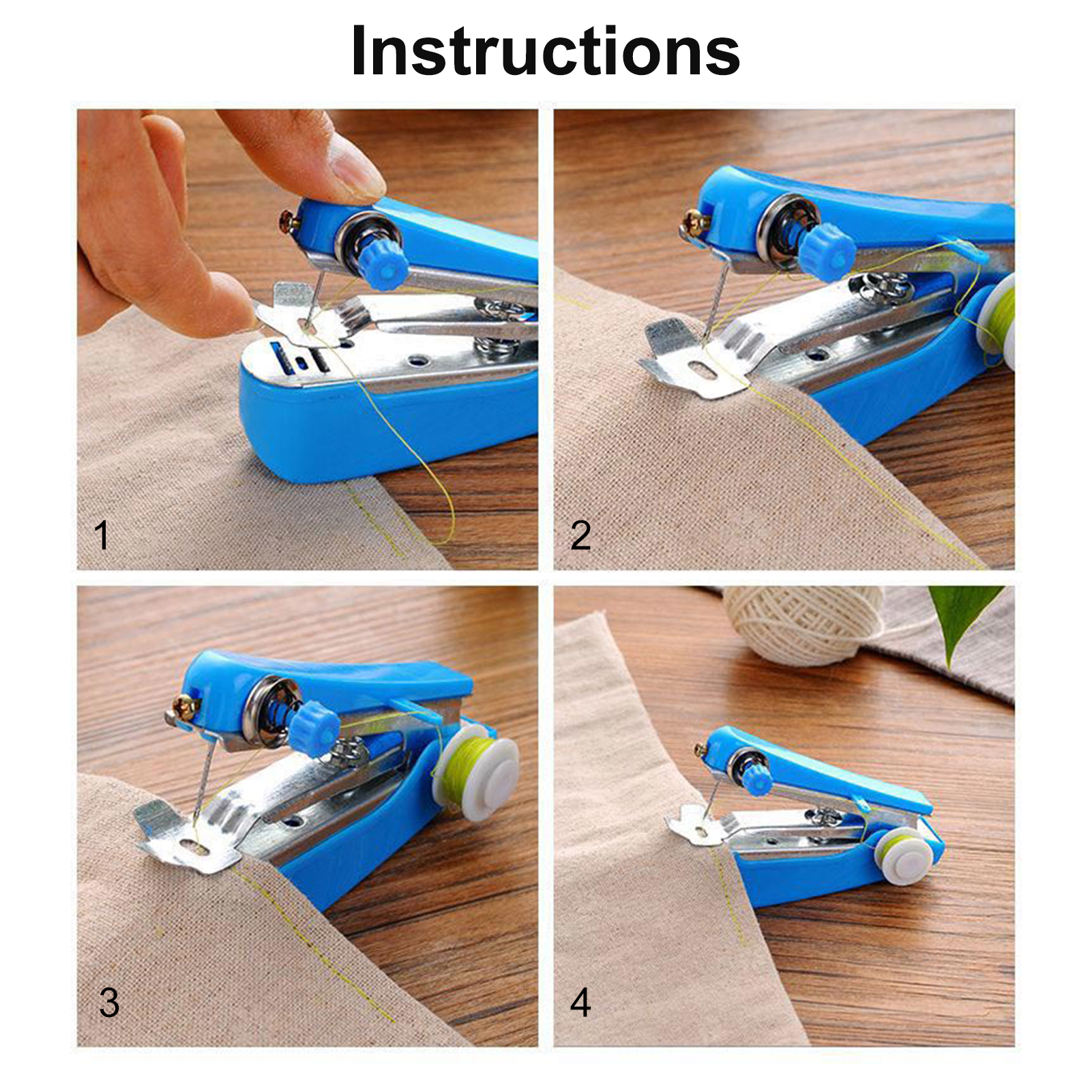 1 Set Sewing Machine Fast Stitch Labor-saving Plastic Fabric Clothes ...