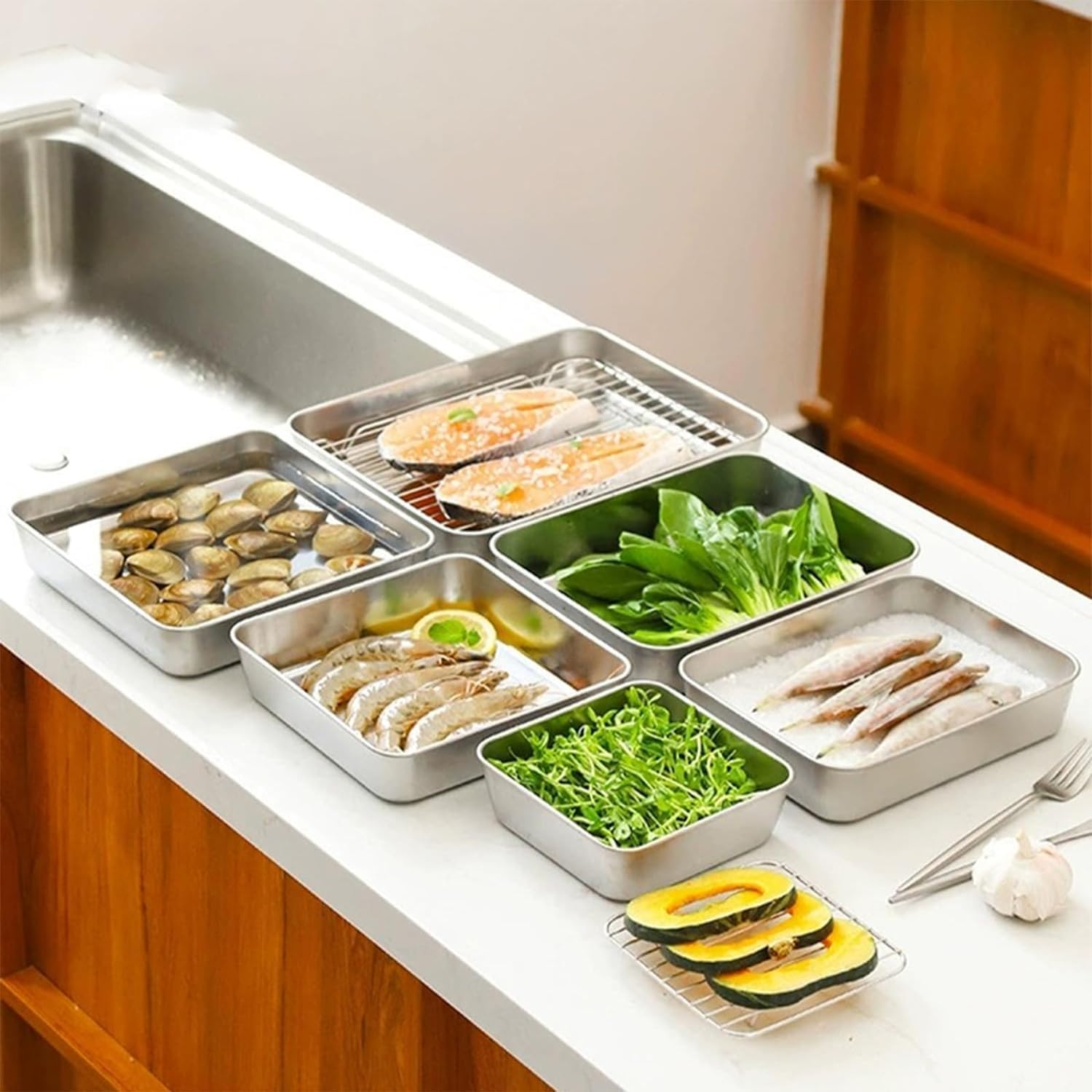304 Stainless steel Fresh Keeping box for adult food storage container ...