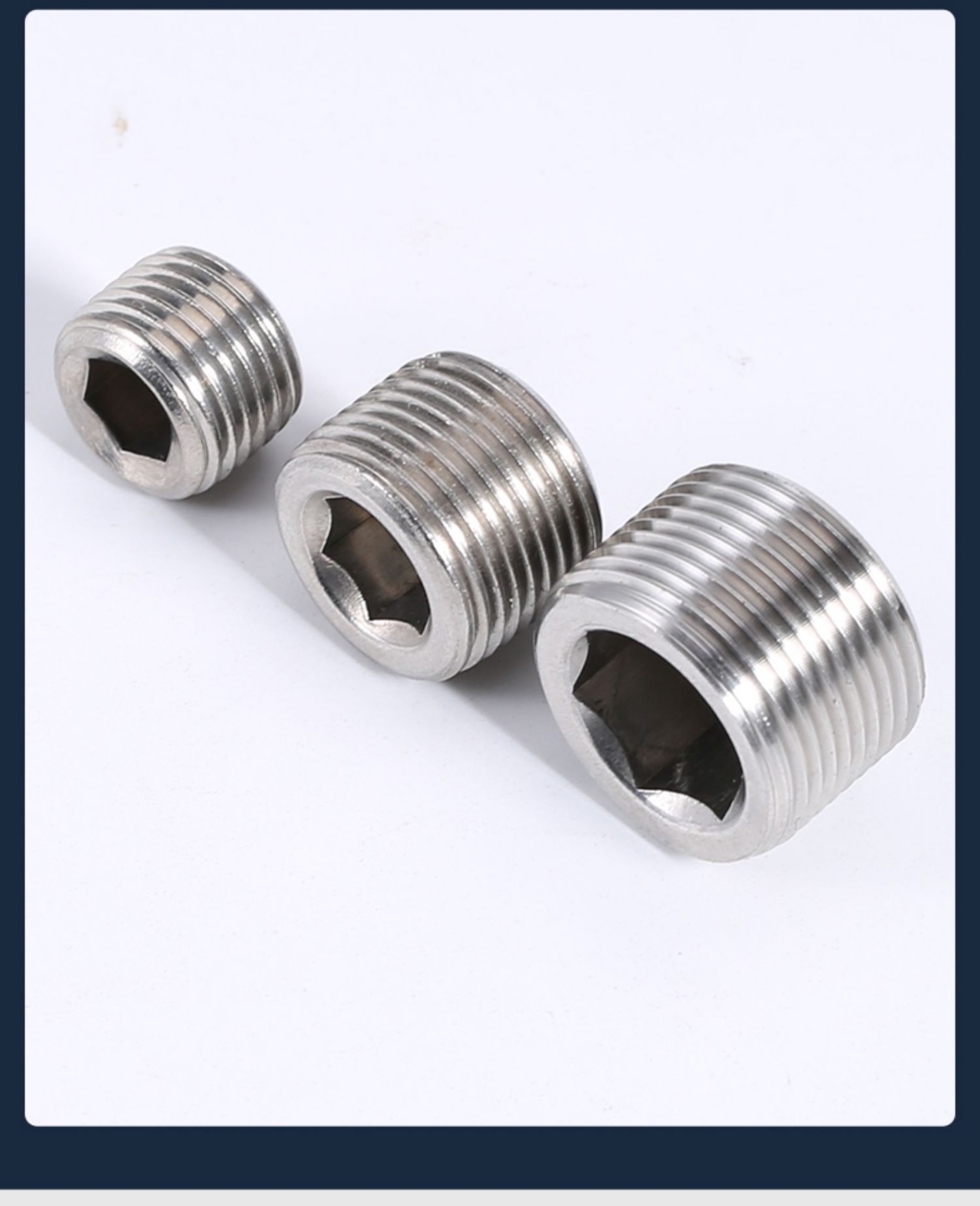 304 Stainless Steel Material Hexagon Socket Plug Outer Wire Stuffy Head ...