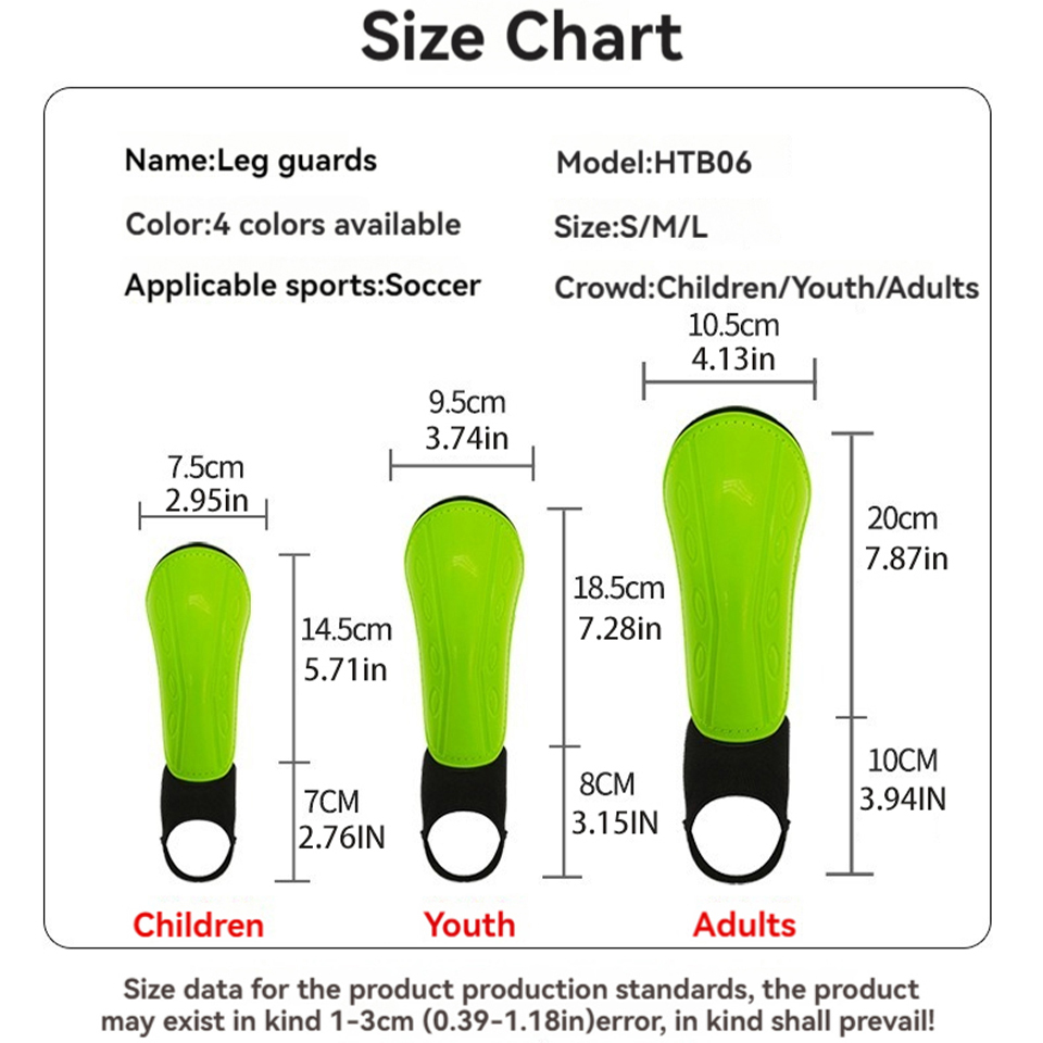 1Pair Kid Youth Soccer Shin Guard EVA Thickened Football Calf Leg