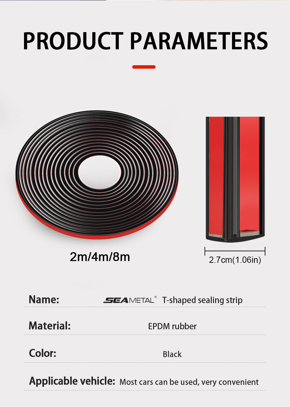 27mm Car Window Rubber Sealing Strips Sticker Roof Windshield Edge ...
