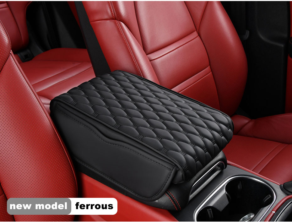 Car Armrest Box 5cm Thick Universal Central Memory Cotton Armrest Pad ...