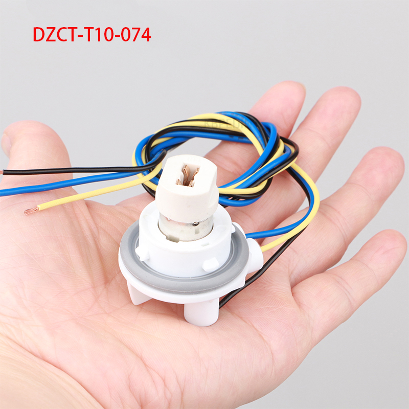 1Set 1157 BAY15D To T10 Converter Socket Cable Adapter Interface ...
