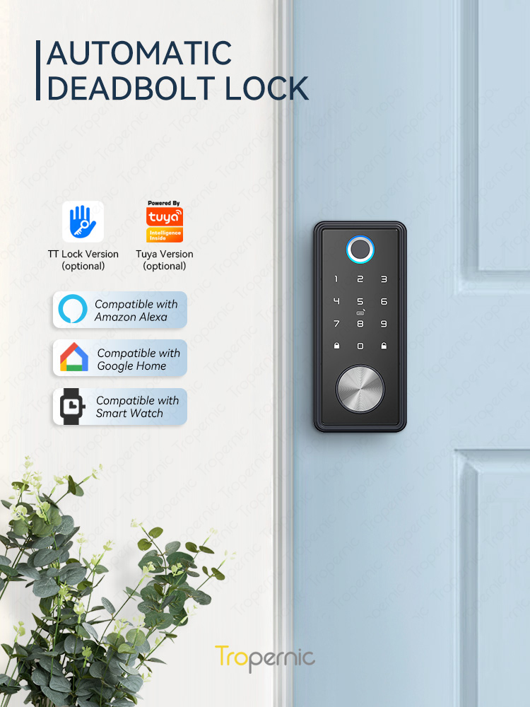 【24h Ship Out】Tuya Smart Lock Fully Automatic Fingerprint Door Lock ...