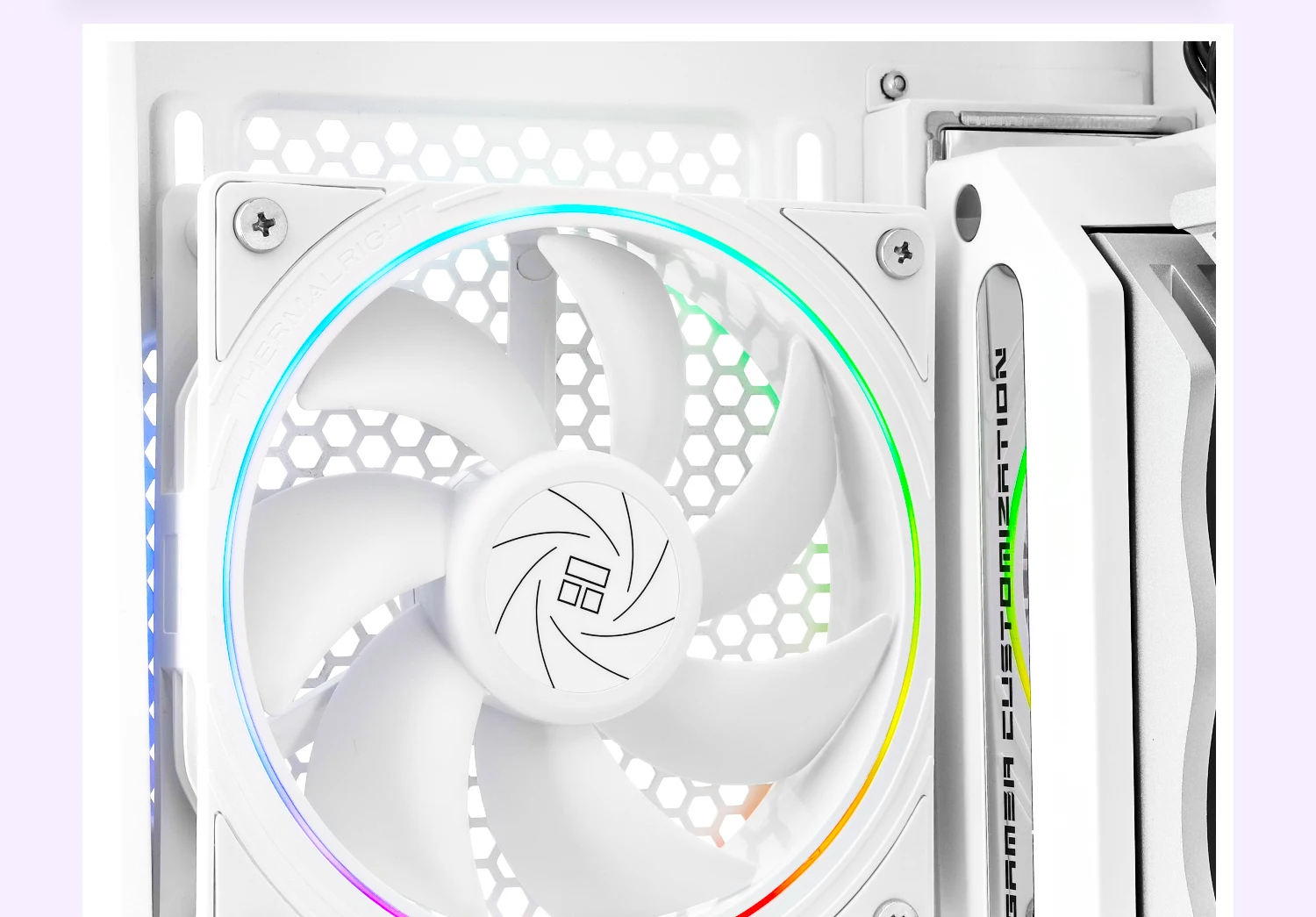 Thermalright TL-S12W X3 - 3 Ventole PC PWM 120mm Bianche, ARGB Silenziose Con Cuscinetti S-FDB