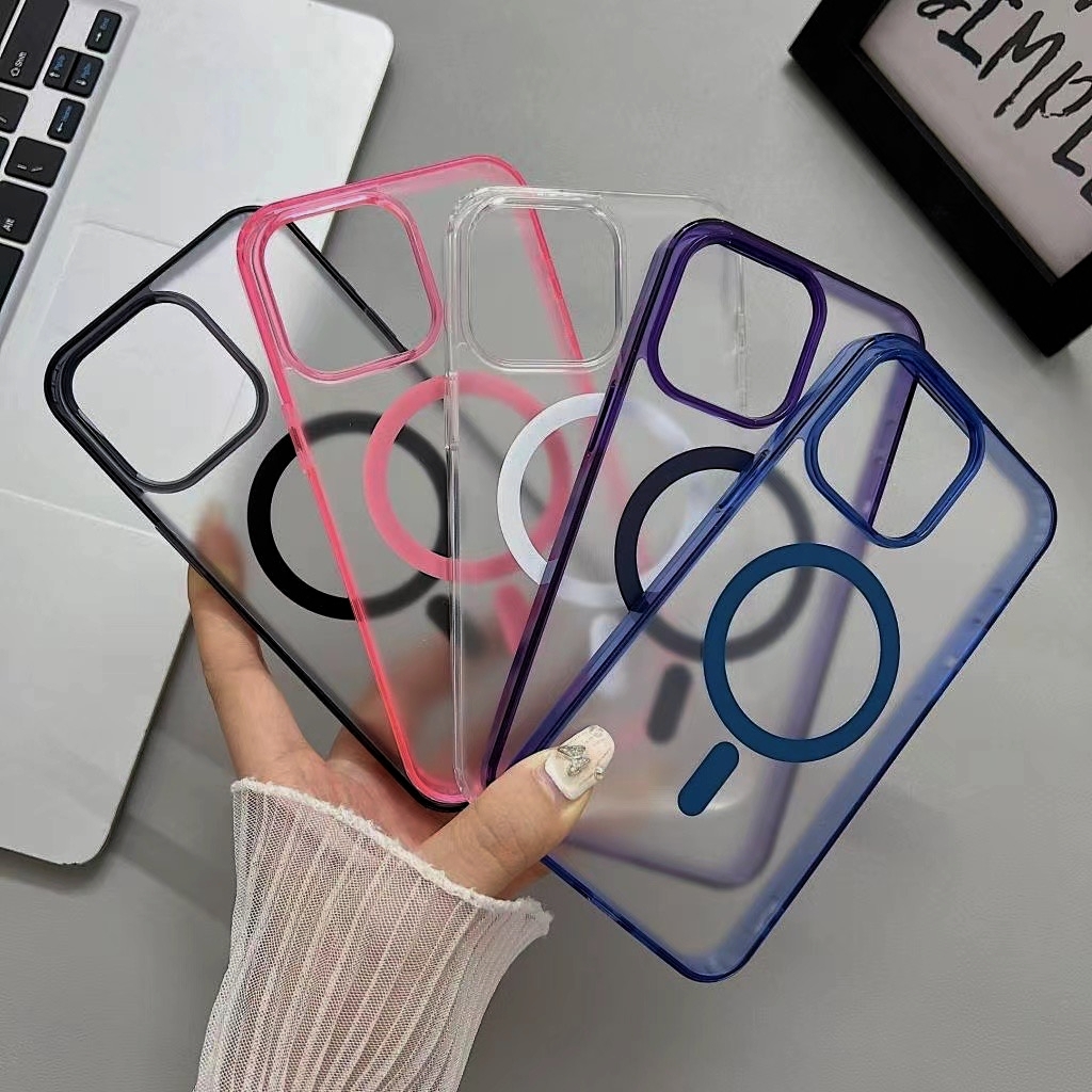 Matte Transparent Pink Phone case 16 Promax for iPhone 16 15