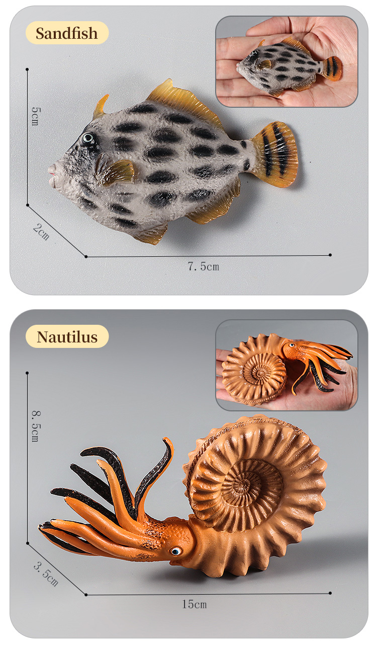 Simulation Sealife Animals Action Figures Ocean Fish Whale Shark ...