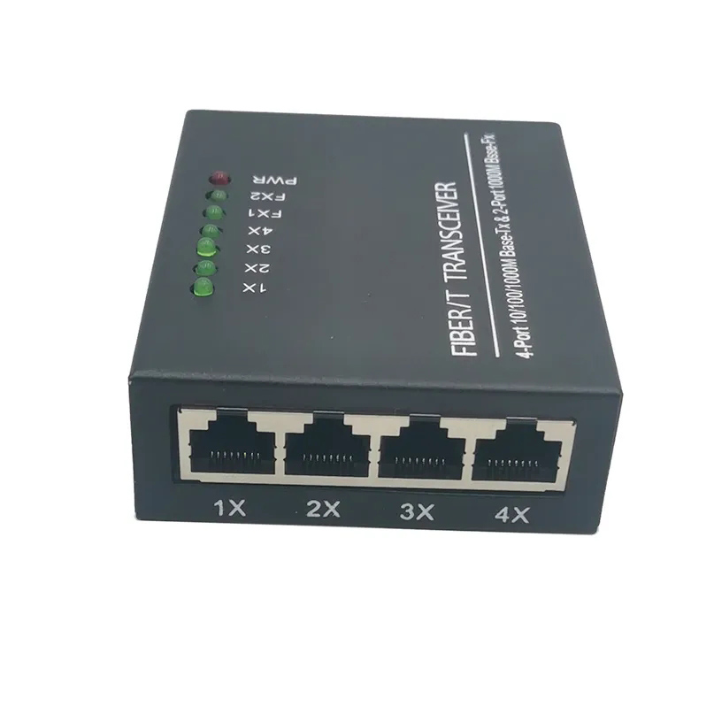 1000Mbps Fiber Switch Media Converter Transceiver Ethernet 2 SC 1310nm ...