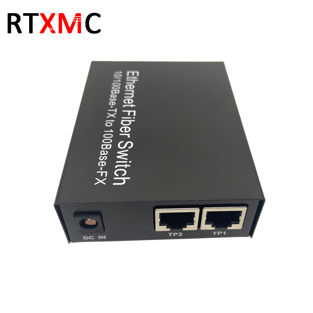 2 SC Port 2 RJ45 Reverse POE 10/100Mbps Fast Ethernet Switch 25KM Fiber ...