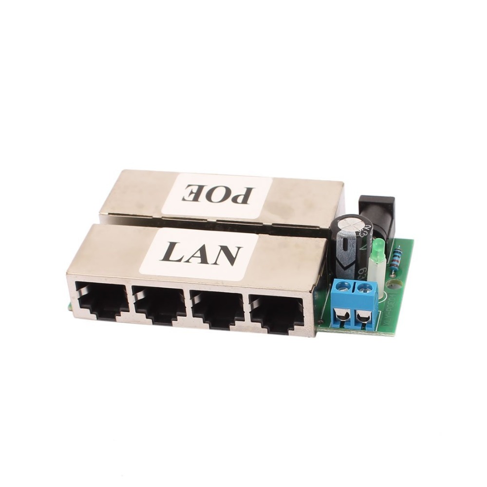 4 Ports POE Injector Power Switch Passive Supply Module Combiner ...