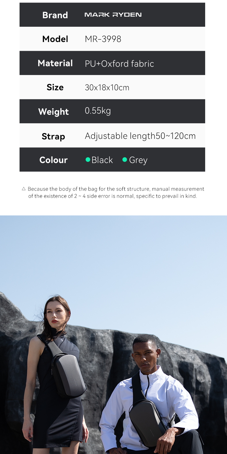 MARK RYDEN Crossbody bag Men Travel Sling Bag | Shopee Philippines