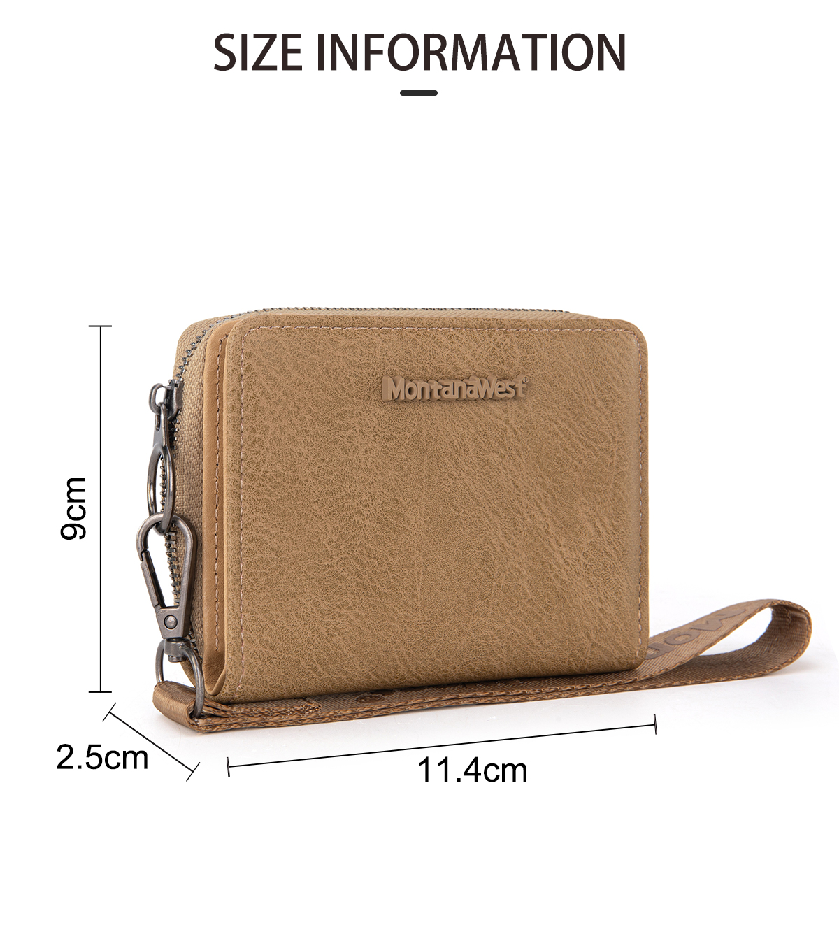Men's Leather Clutch Wallet - Multi-Function Card Holder With Coin Purse, Brown Genuine Leather