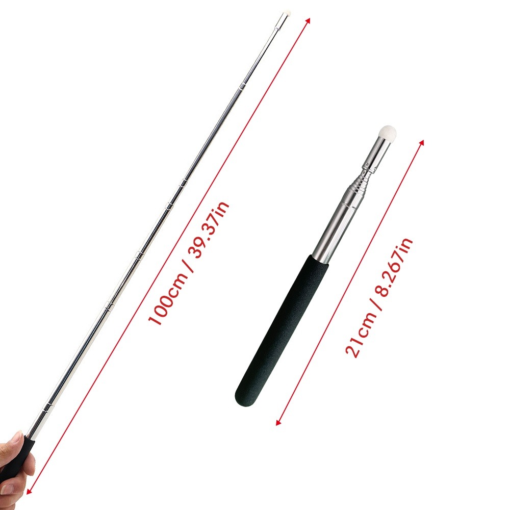 1Pcs Stainless Steel Extendable Hand Pointer Presenter Classroom ...