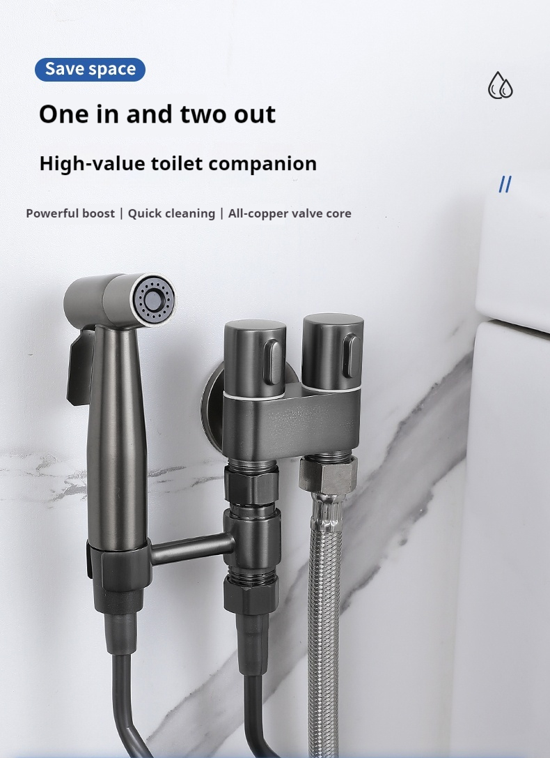 Shower Head, Fenteer Handheld Showerhead Set With Shower Hose, Hair Spray Sprayer Salon Hairdresser Sink Basin