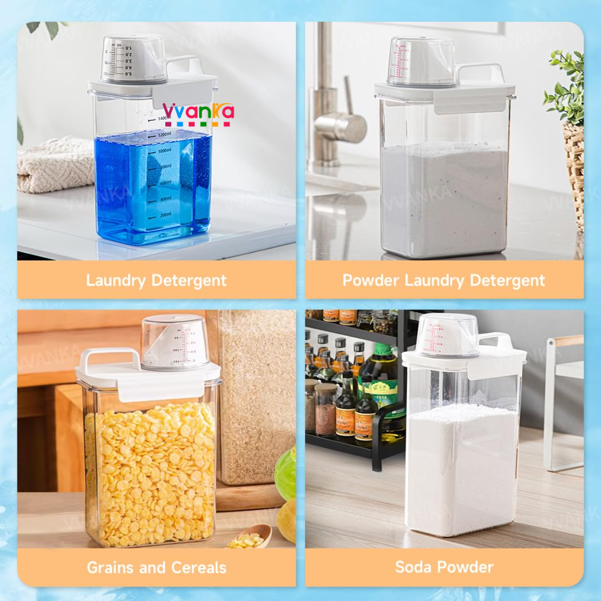 From PH Washing Powder Storage Box Laundry Detergent Dispenser Laundry ...