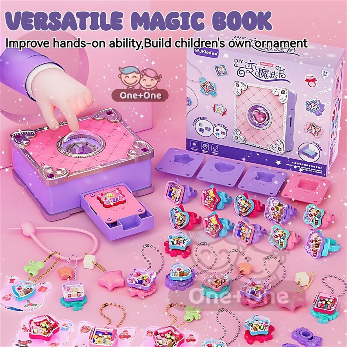 Cod Magic Book Diy Ring Keychain Making Kit Handmade Children S