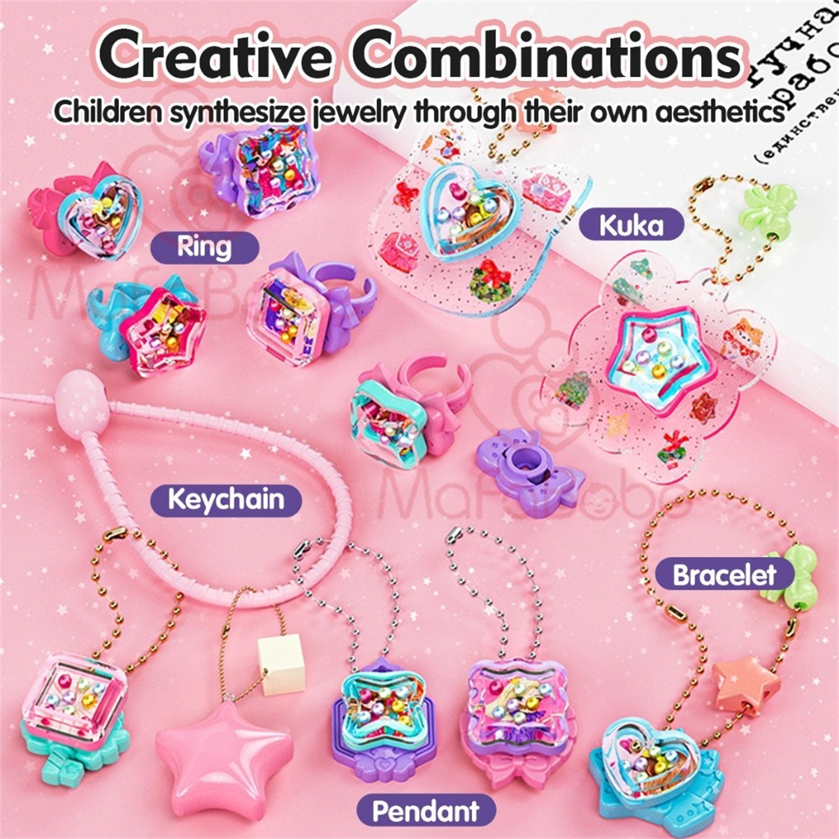 Cod Magic Book Diy Ring Keychain Making Kit Handmade Children S