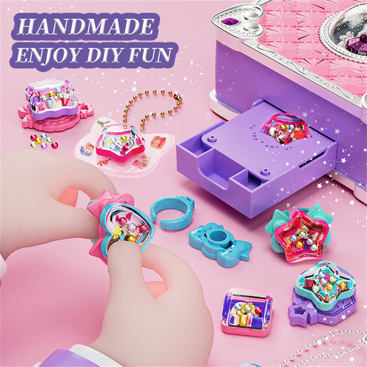 Cod Magic Book Diy Ring Keychain Making Kit Handmade Children S