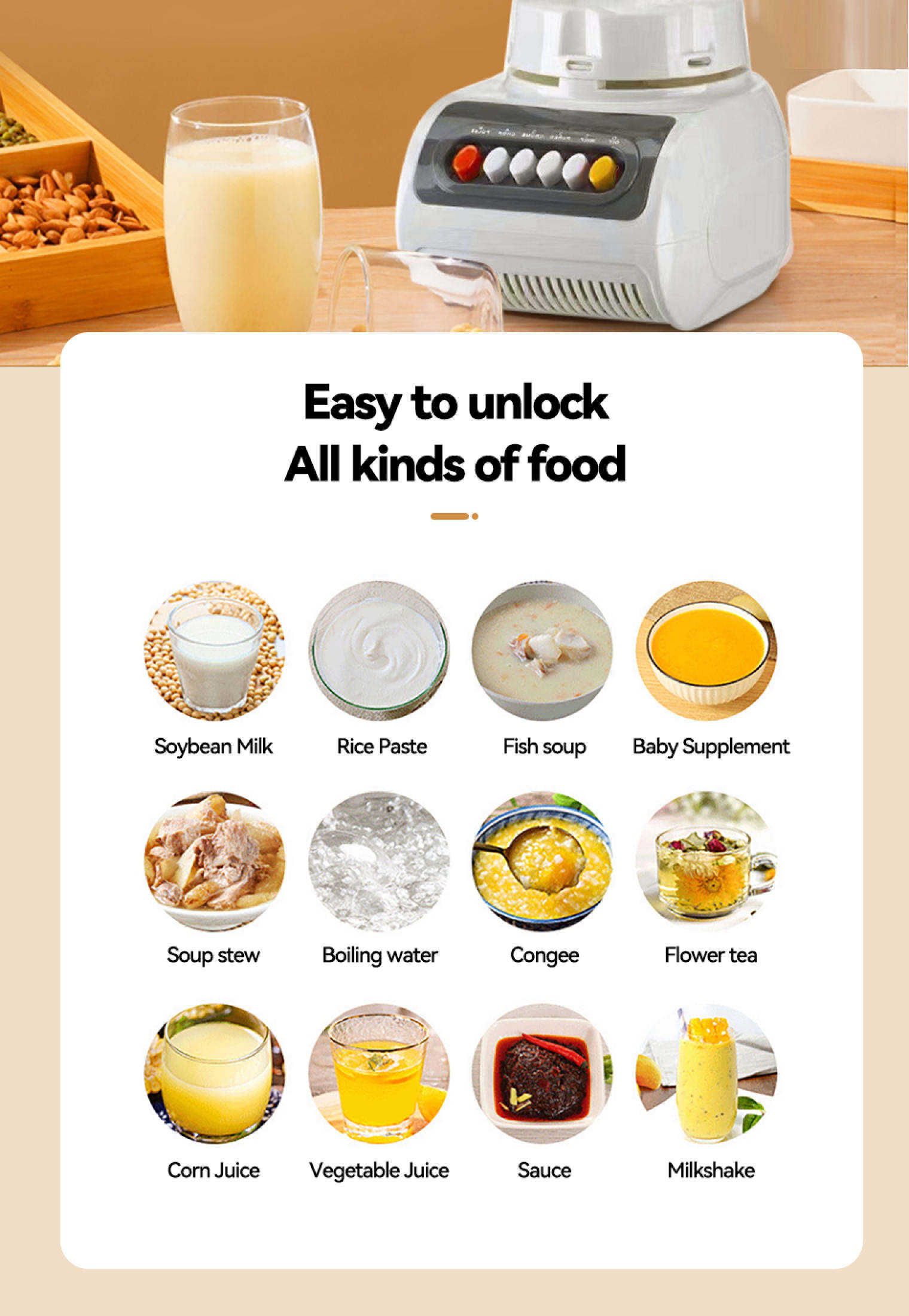 AAZ 1.5L Blender Heavy Duty Original 2 in 1 Blender withGrinder Multi