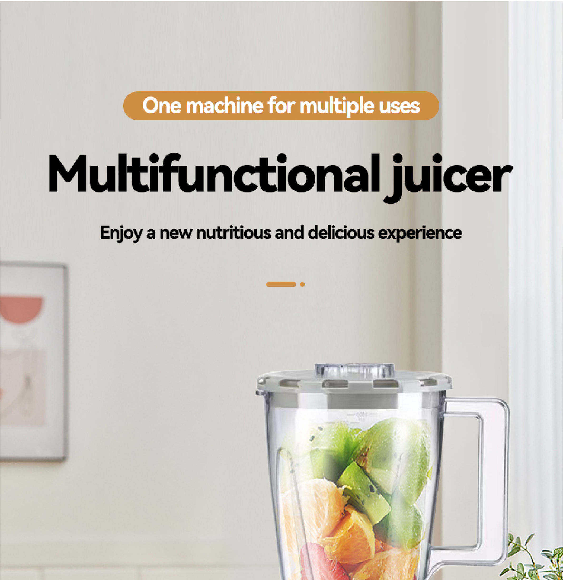 AAZ 1.5L Blender Heavy Duty Original 2 in 1 Blender withGrinder Multi