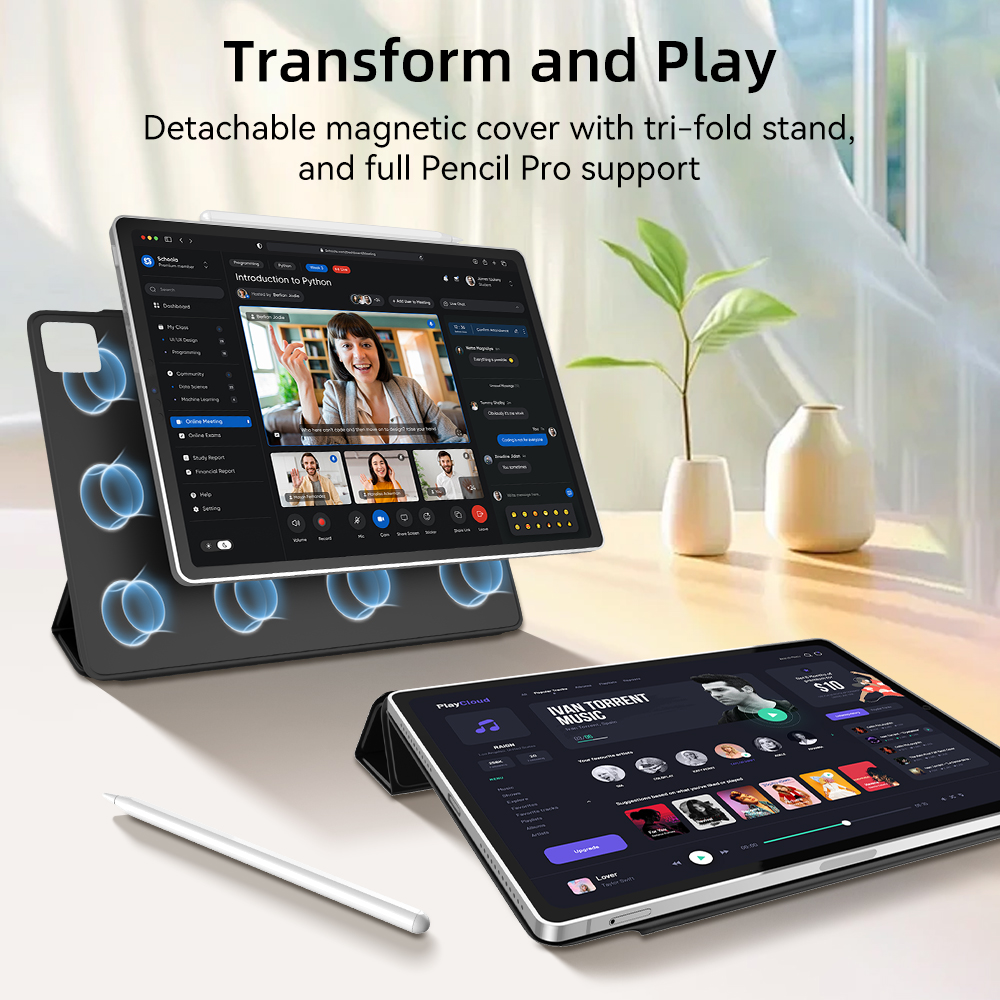Y-shaped Magnetic Case for iPad 11th A16 10th Generation Air 6th Gen 11 ...