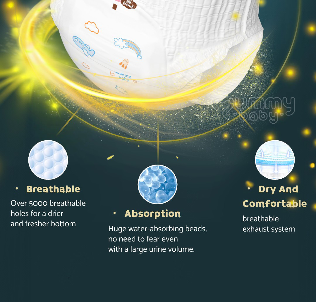 【MUMMY BABY】 Pull up pants/tape diapers 50 pieces baby diapers full