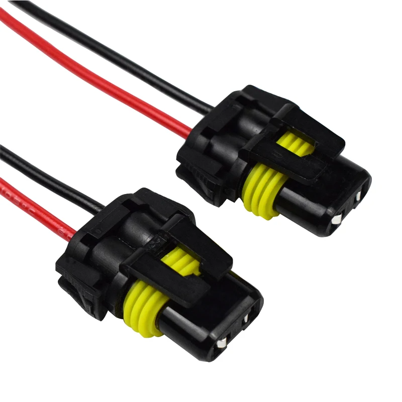 2Pcs 9005 9006 Male Female Plug HB3 HB4 Adapter Socket Wiring Harness ...