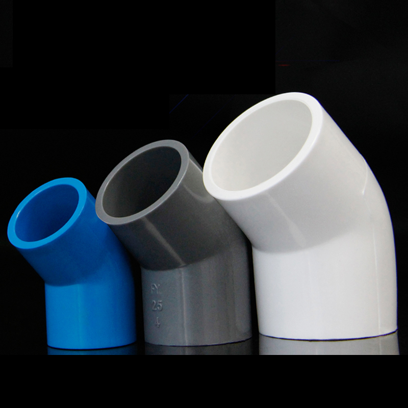 PVC Fitting Pipe Joint Connector /PVC 45-Degree Elbow Pipe Connector ...