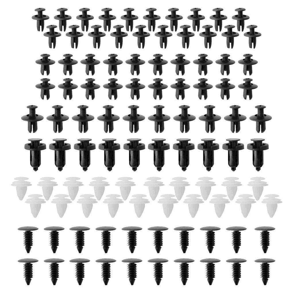 Auto Fastener Clip Kit Fender Rivet Clips 30 Tool Car Body Push and