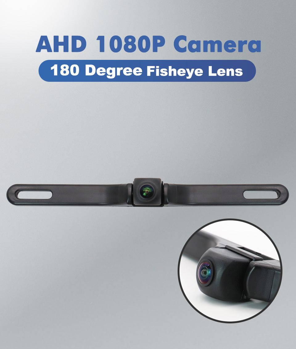 Smartour 180 Degree Fisheye Lens AHD 1080P Car Rear Front View Reverse ...
