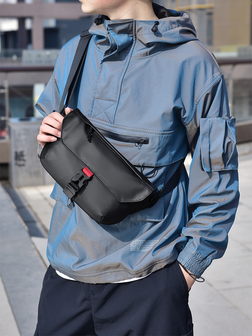 Men S Chest Bag Fashion 2026.MENSPE Men Bag Shoulder Bag Chest Bag Fashion Cross Body Bag Soft PU ...