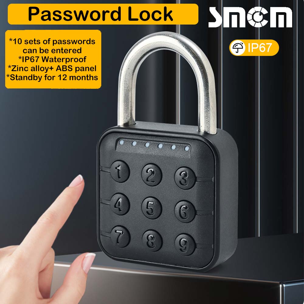 Smart Password Lock Outdoor Electronic Lock IP67 Waterproof 10 ...