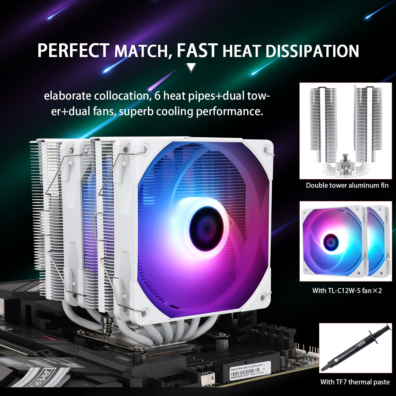 Thermalright PA120 SE CPU Air Cooler 6 Heat Pipes Chassis heat PC ...