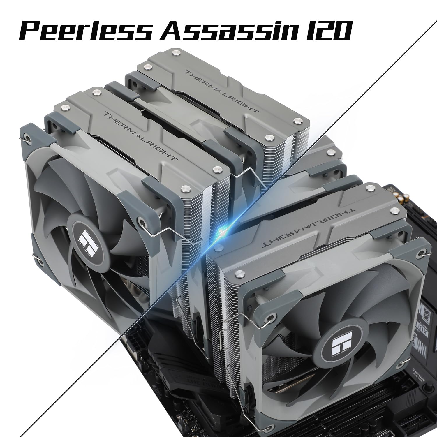 Thermalright PA120 CPU Air Cooler 6 Heat Pipes Cooling Radiator Chassis ...