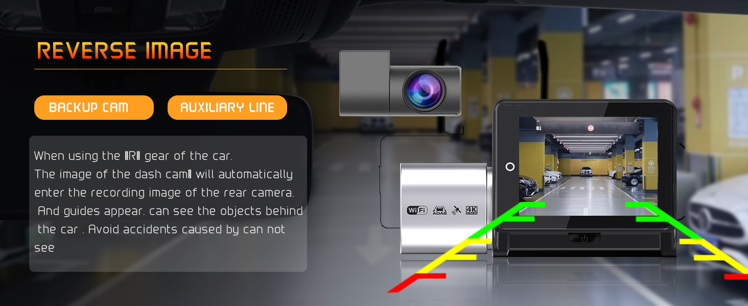 2K Dash Cam Wifi Gps ADAS Car Camera Asawin 2.45