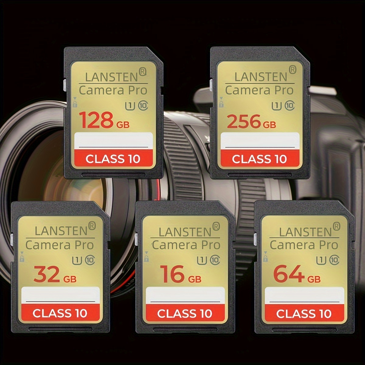 LansTen High Speed 128GB 64GB 50GB 32GB 16GB Memory Card Classe 10 3D