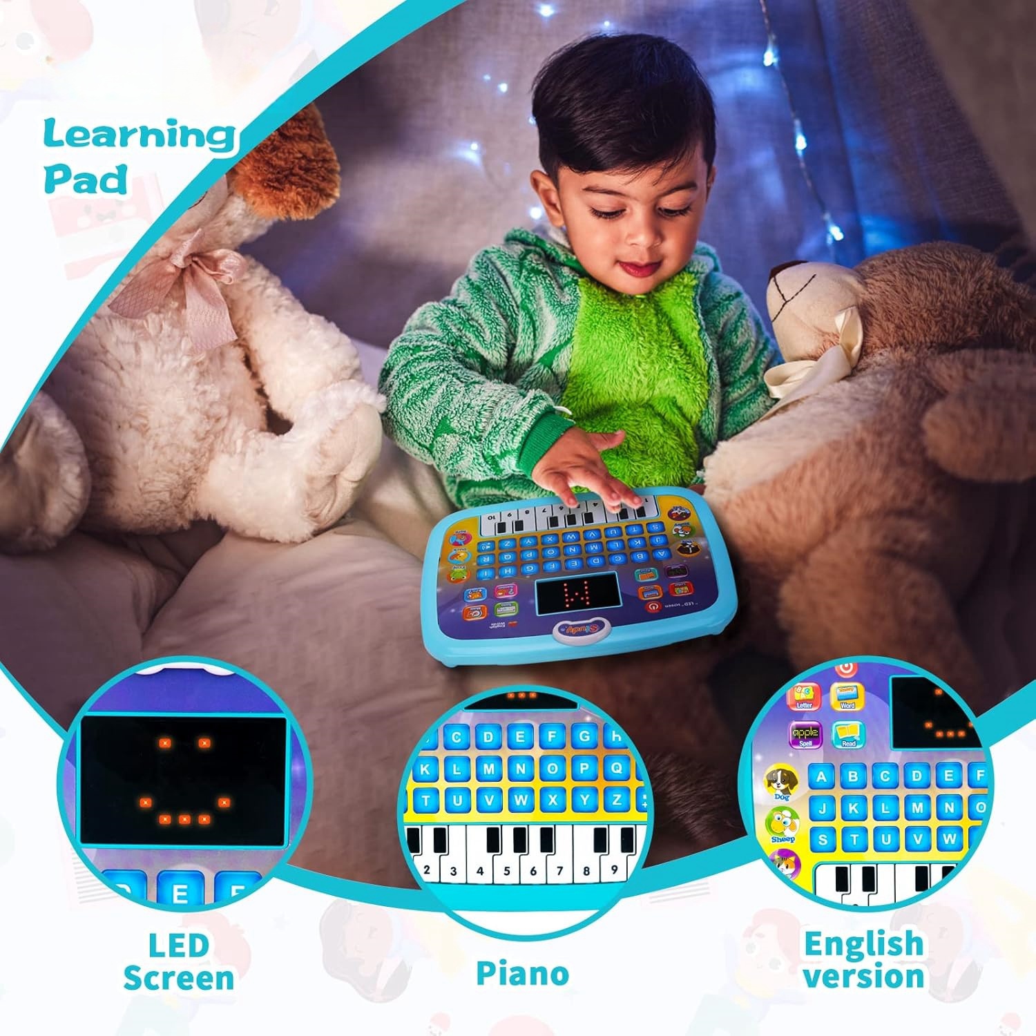 English Kids Educational Learning Computer Tablet Learning Toys Baby ...