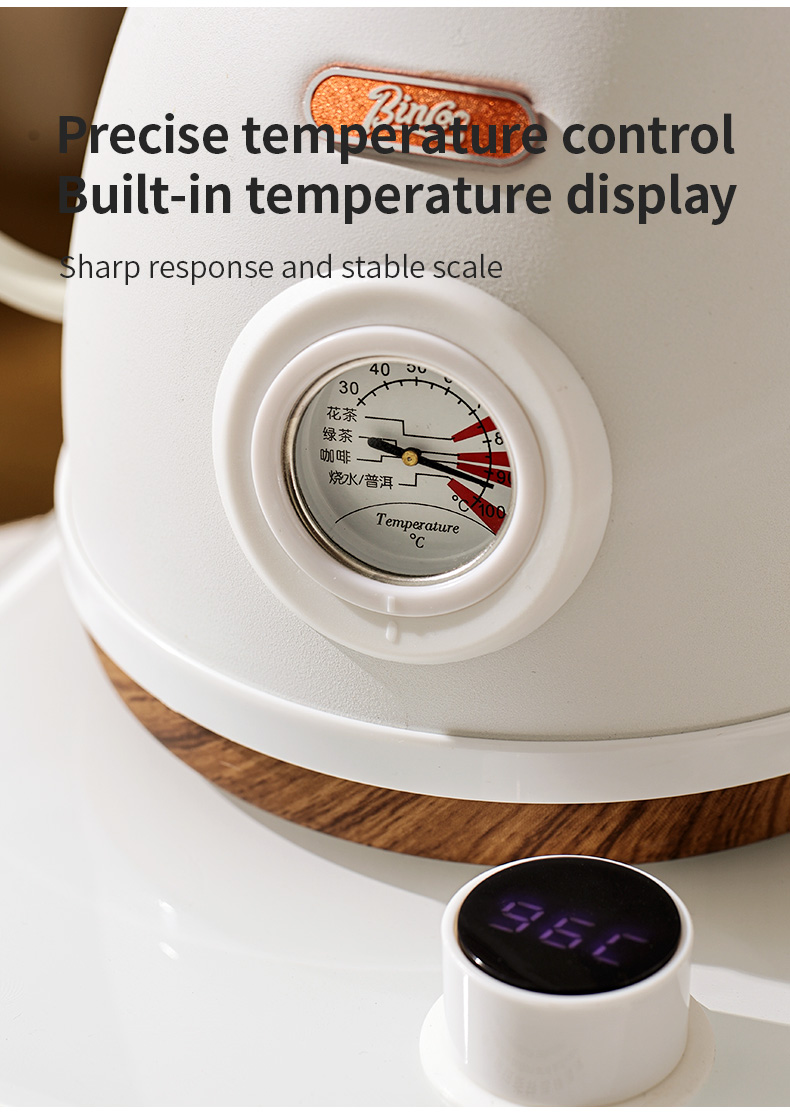 BINCOO Intelligent Temperature Control Hand Brewing Coffee Kettle