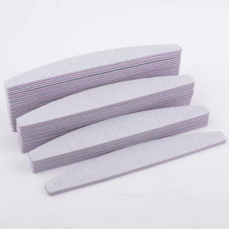 5Pcs/Lot Nail File Mix Color Limas 100/180 Gr it Professional Sandpaper ...