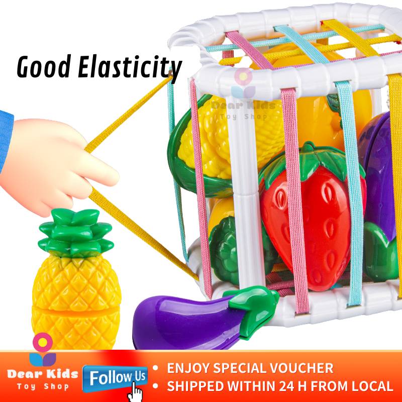 Early Educational Baby Toys Sensory Balls Toy Rainbow Rope Cube Shape ...
