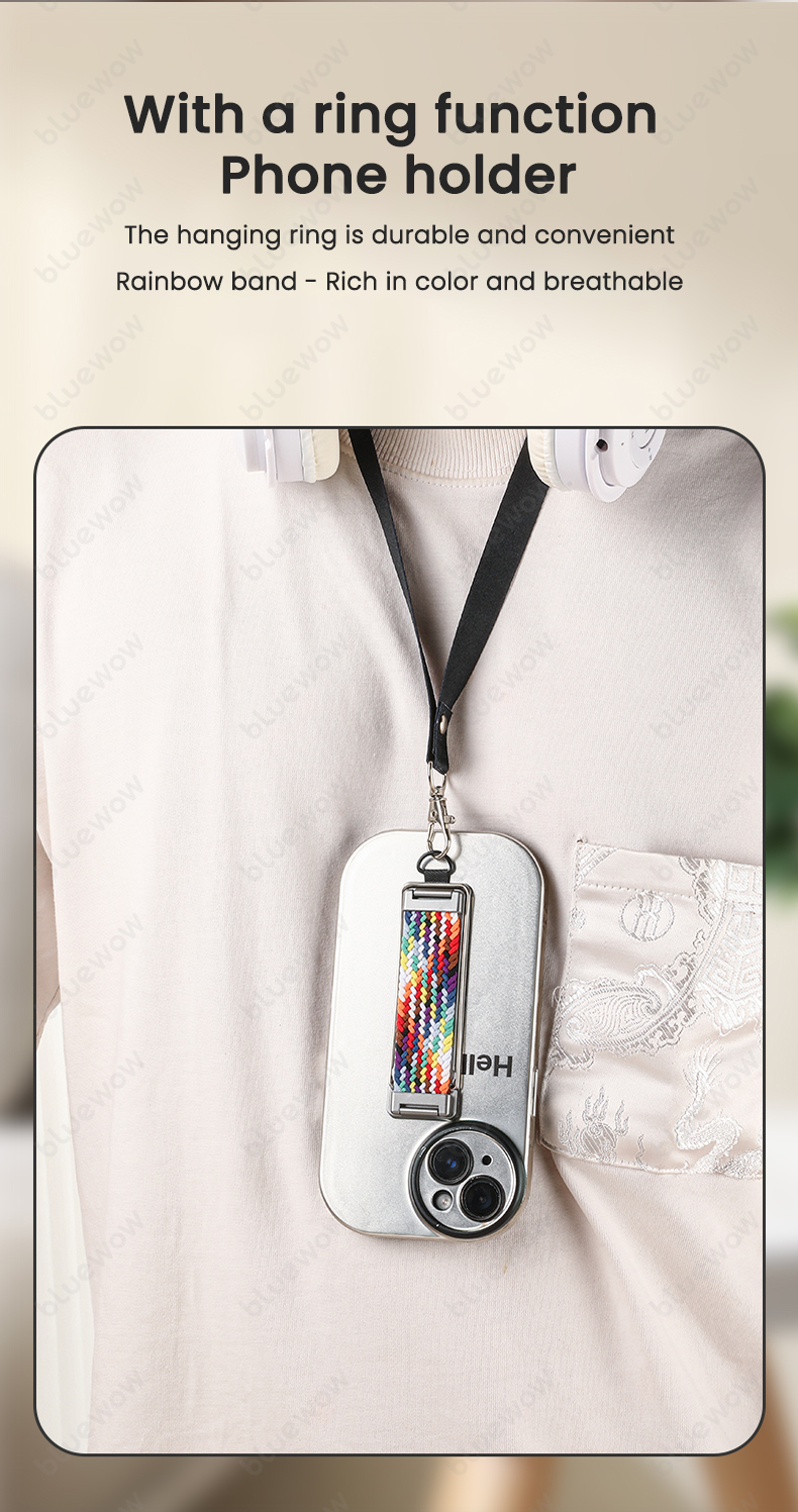 BlueWow 3 in 1 UltraThin Folding Phone Holder Alloy Invisible Back