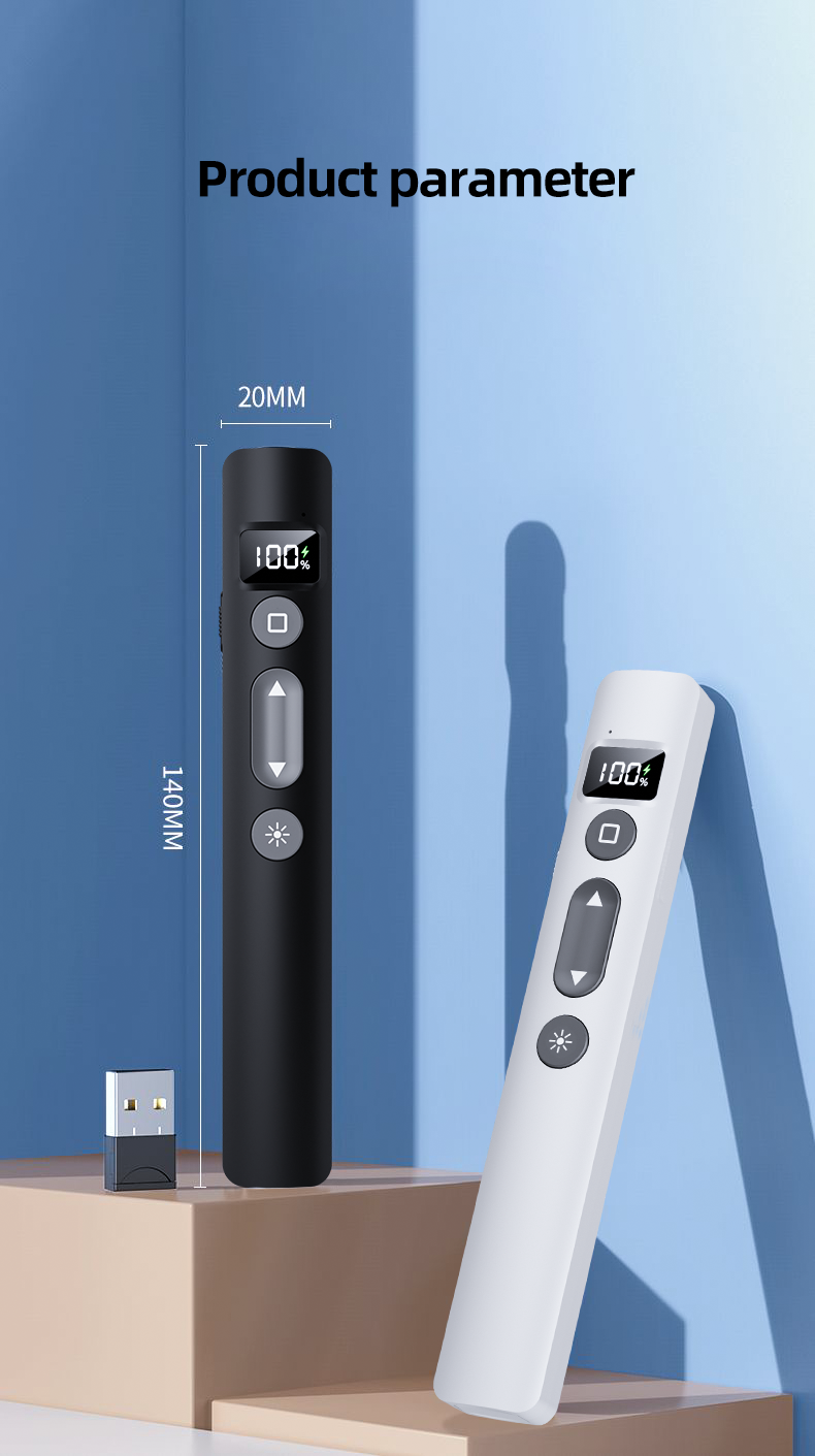 Laser Presentation Pointer 2.4G Wireless Demonstration Remote Control ...