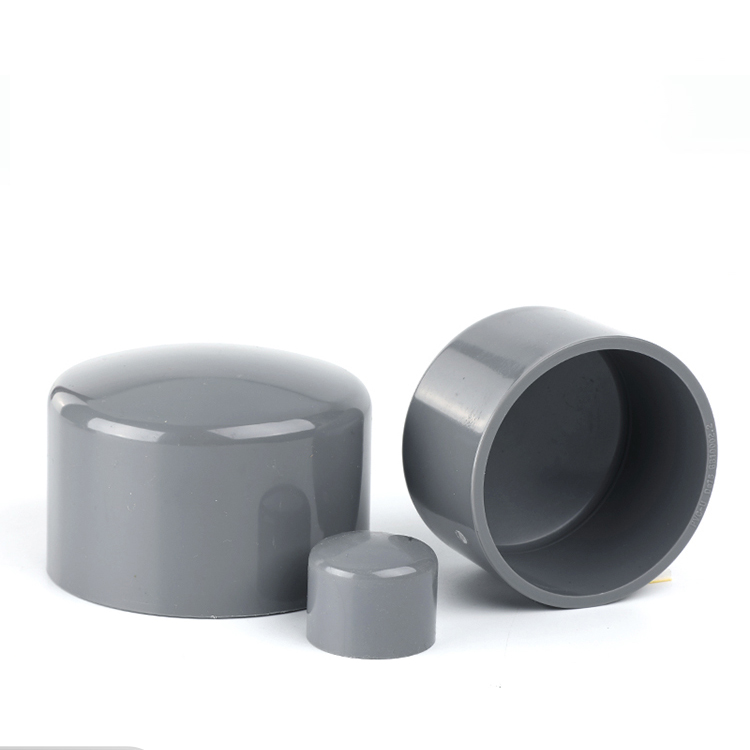 PVC Fitting Grey/White/Blue Pipe Joint Connector /PVC End Cap PVC给水管管帽 ...