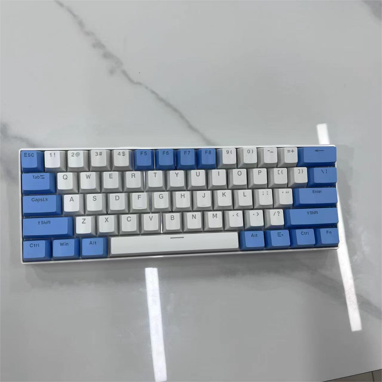 Portable 60% Mechanical Gaming Keyboard, Wired Keyboard With Blue ...