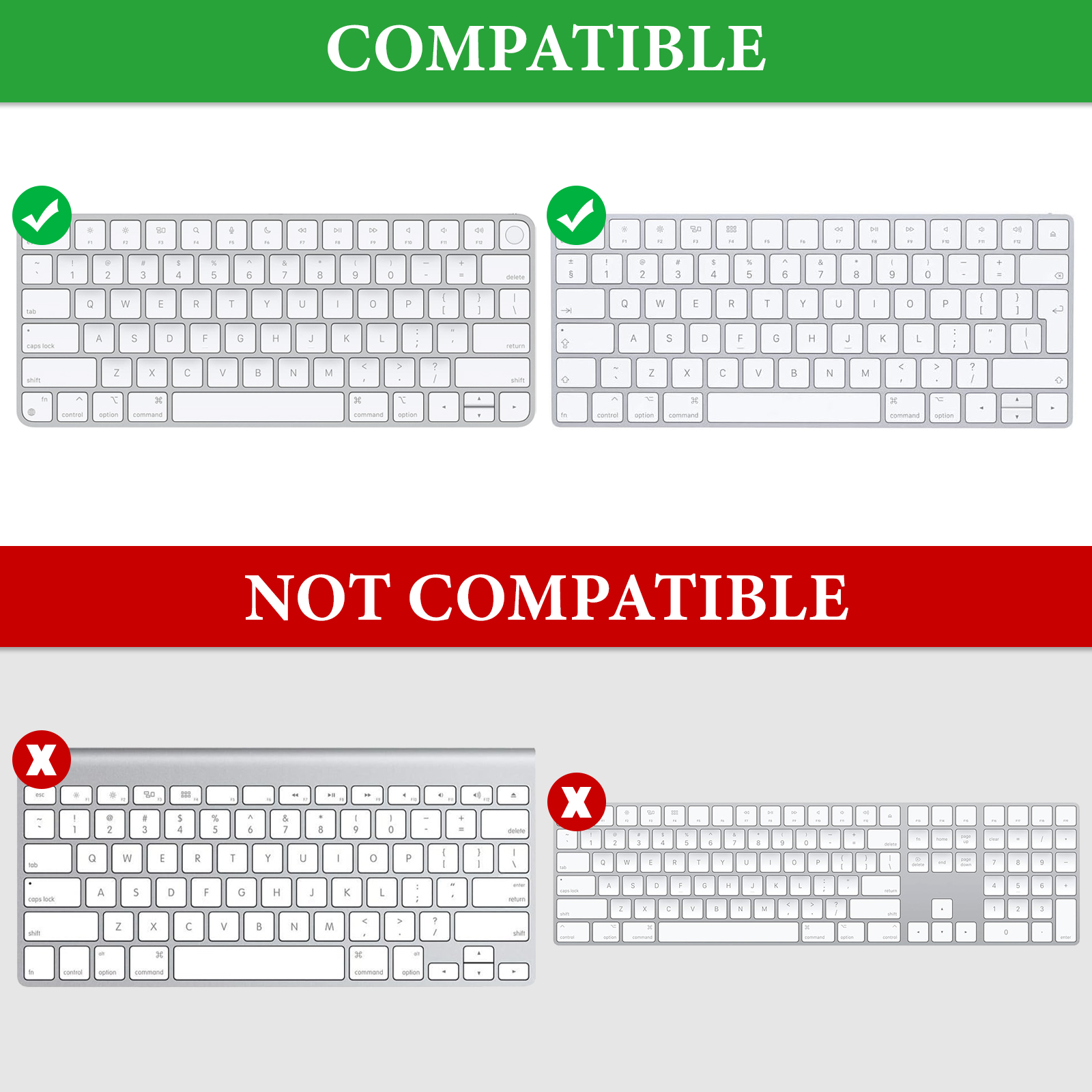 Geekria Hard Case Compatible with Magic Keyboard(MXCL3LL/A) + Magic ...